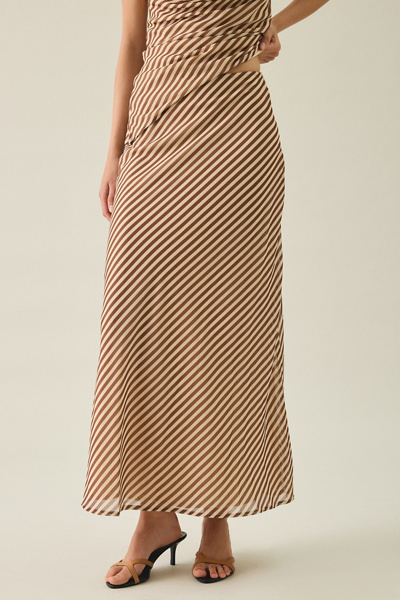 Kiss The Sky Adriana Striped Maxi Skirt