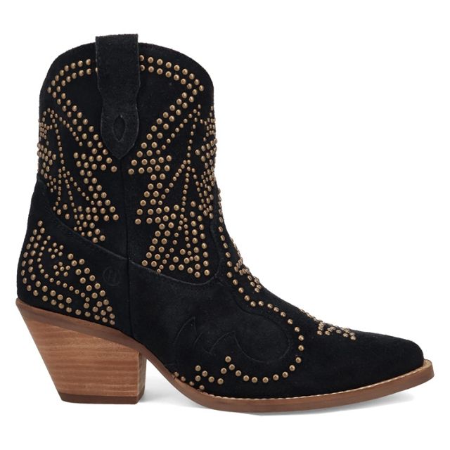 Dingo Seein' Stars Studded Suede Cowboy Bootie #1