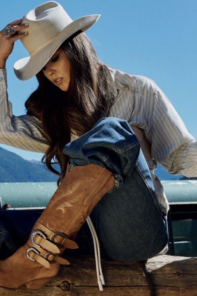 Dingo Buck Wild Suede Leather Cowboy Boot