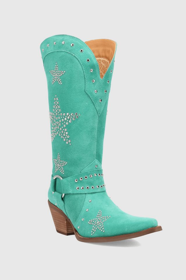 Dingo Lucky Stars Suede Leather Cowboy Boot #2