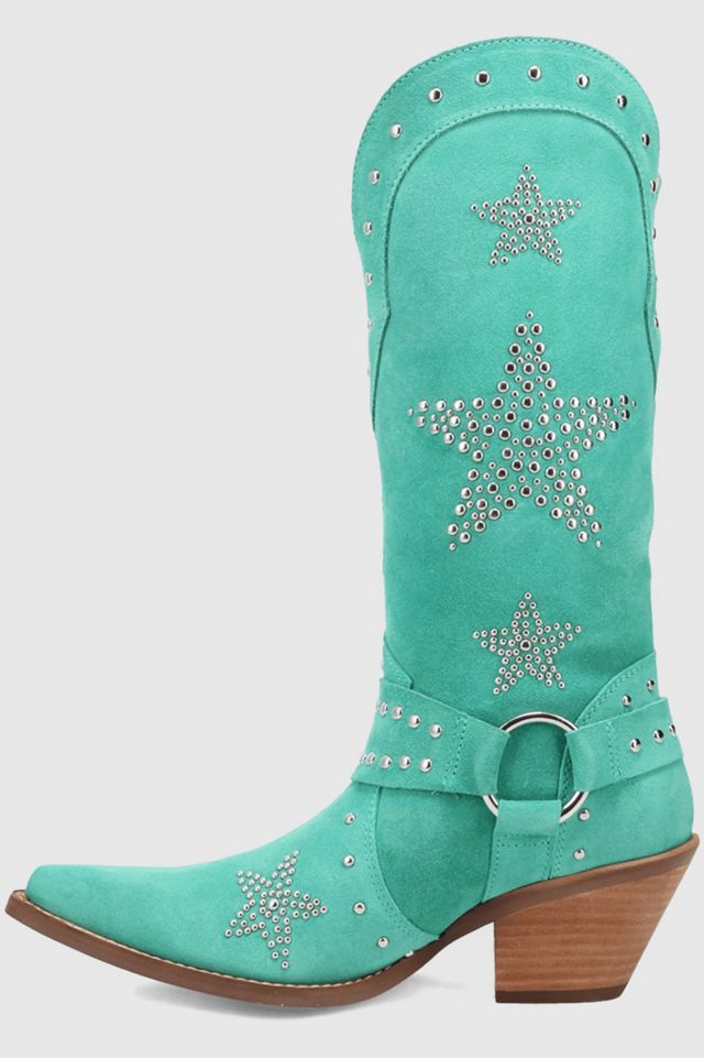 Dingo Lucky Stars Suede Leather Cowboy Boot #3