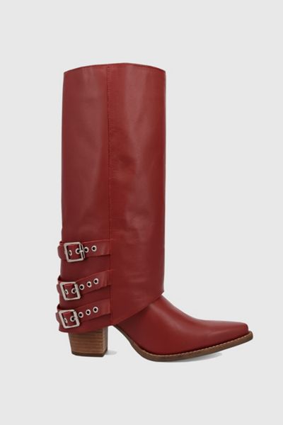 Dingo Urban Cowgirl Leather Foldover Cowboy Boot