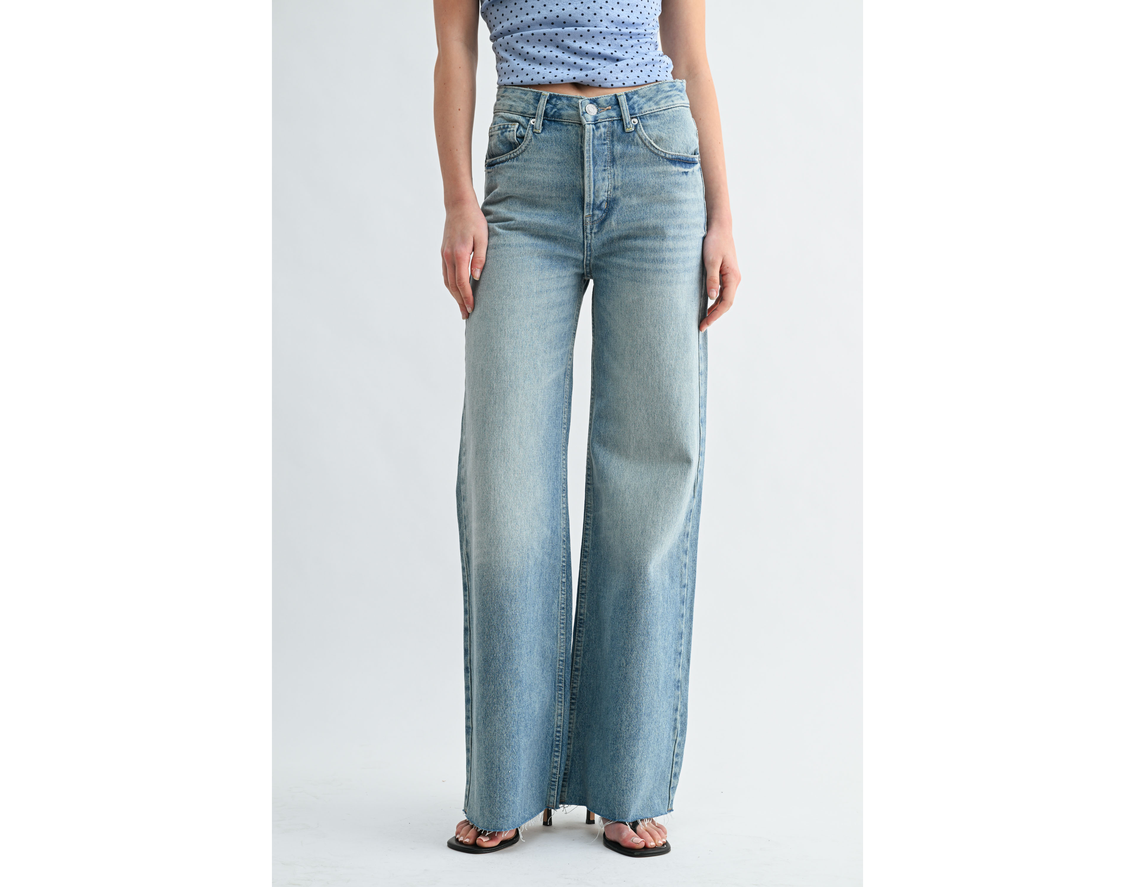 Jemina Denim Beach-to-Bar Wide Leg Jean