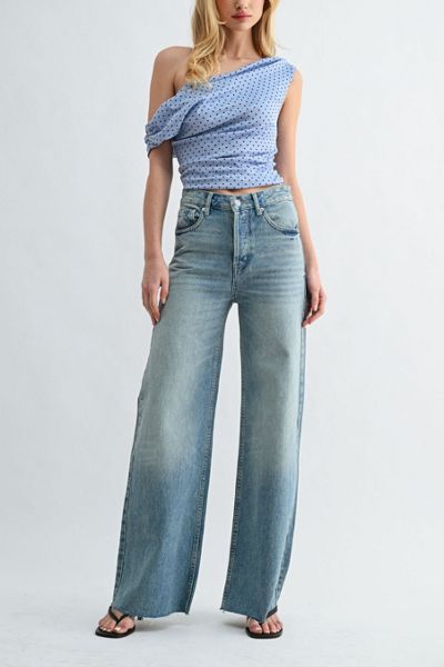 Jemina Denim Beach-to-Bar Wide Leg Jean