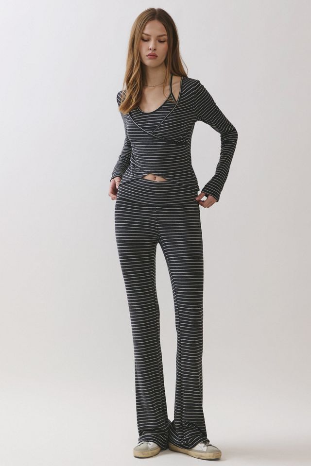 Personal Code Willow Stripe Jersey Layered Surplus Top #2