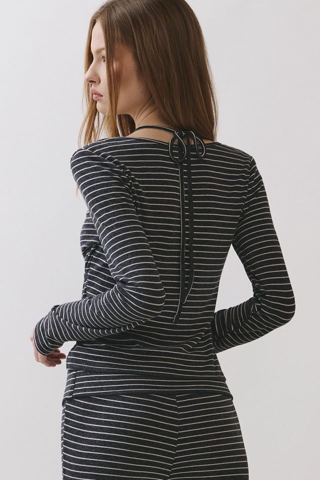 Personal Code Willow Stripe Jersey Layered Surplus Top #3