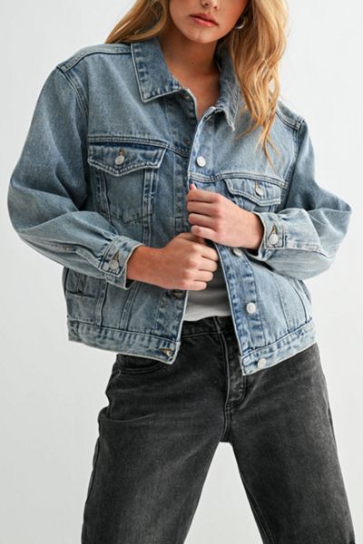 Jemina Denim The Aura Cropped Denim Jacket