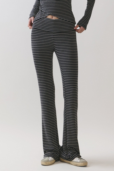 Personal Code Willow Stripe Jersey Flared Pants