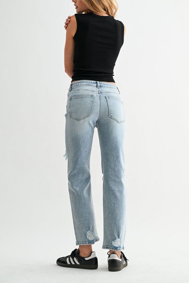 Jemina Denim High Rise Slim Straight Jean #1