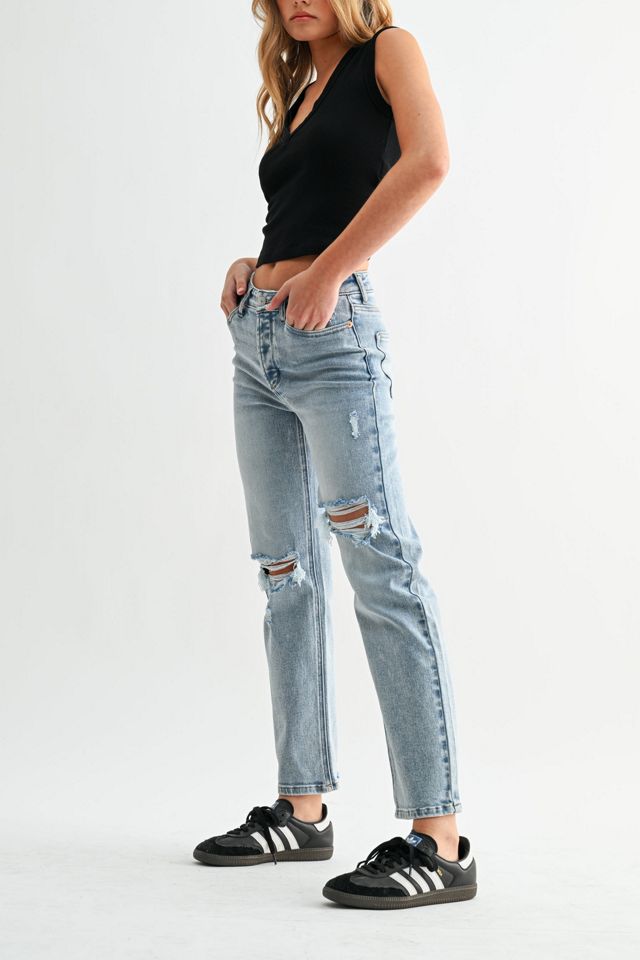 Jemina Denim High Rise Slim Straight Jean #3