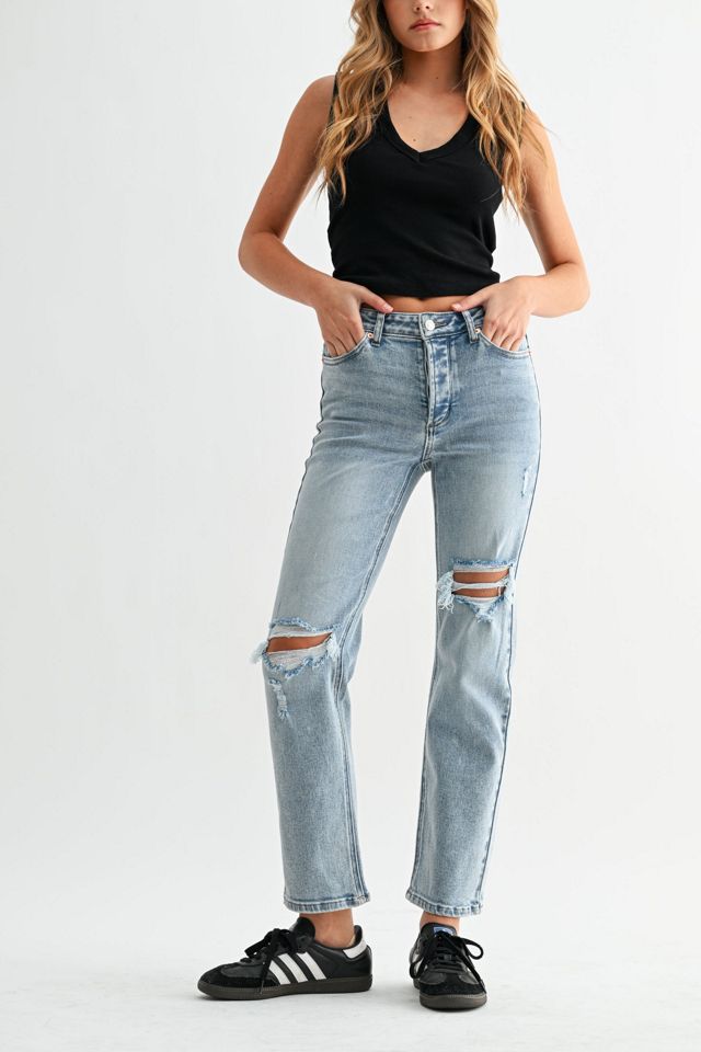 Jemina Denim High Rise Slim Straight Jean #4