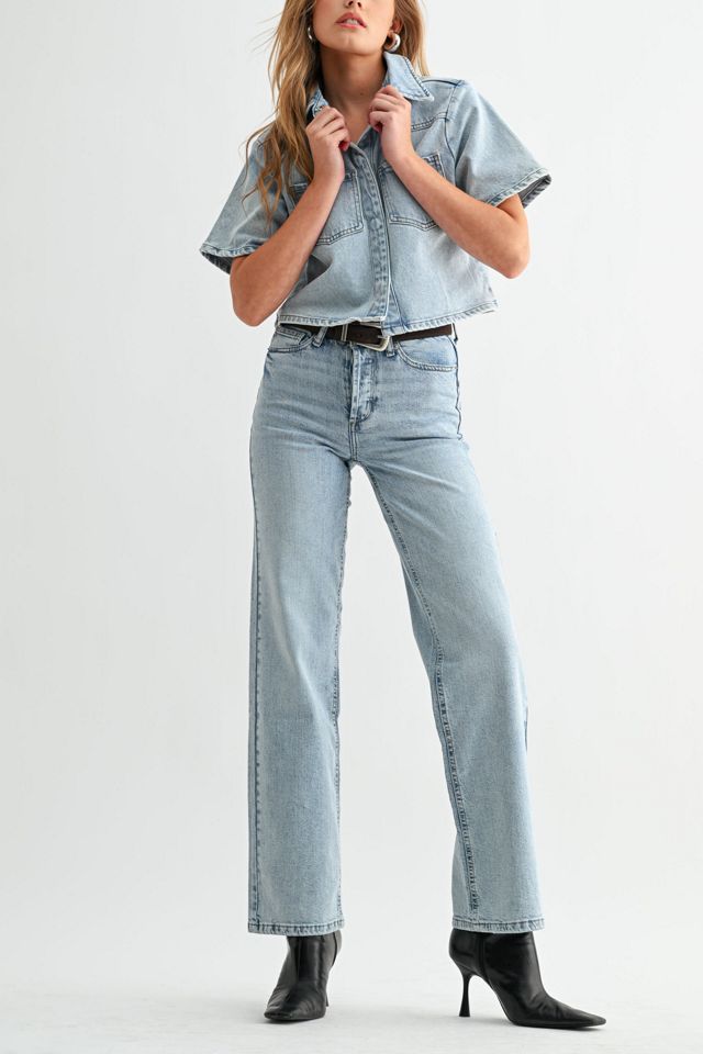 Jemina Denim High Rise Straight Jean #1