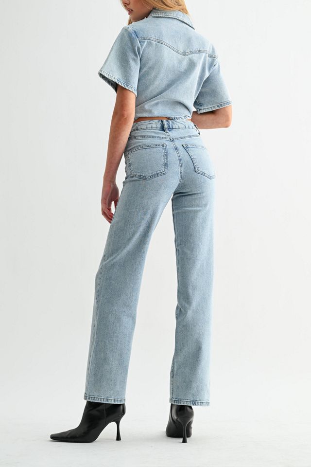 Jemina Denim High Rise Straight Jean #2