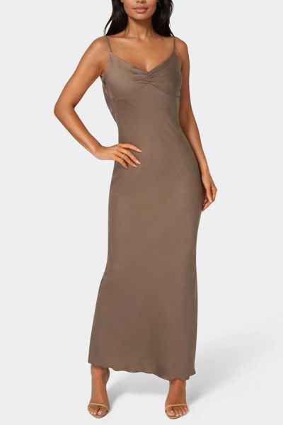 slim fit dress slacks Eira Midi Dress in Black