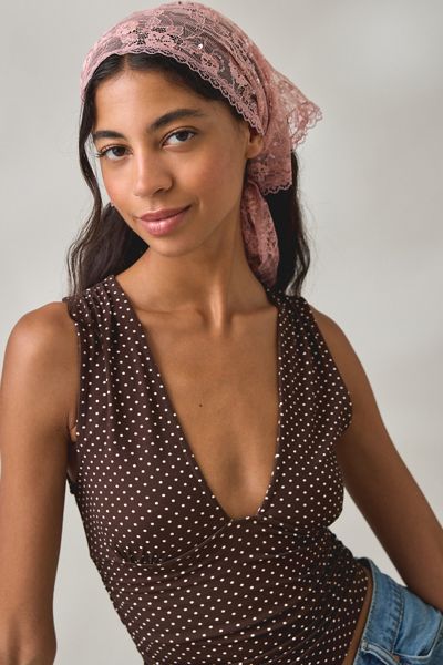 Willow Sequin Lace Headscarf