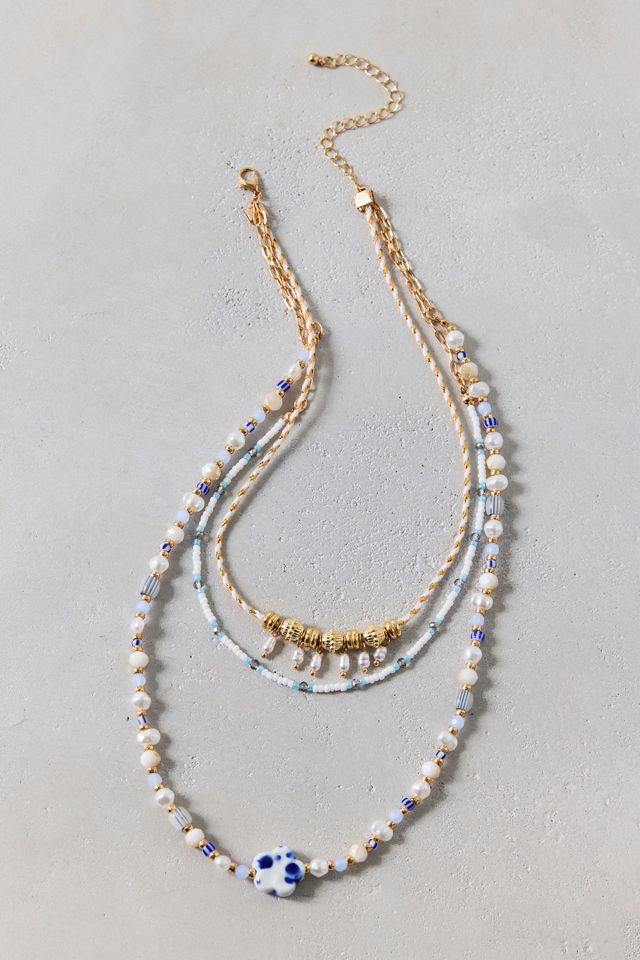 Rio Beaded Triple-Layered Necklace #1