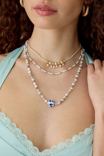 Rio Beaded Triple-Layered Necklace
