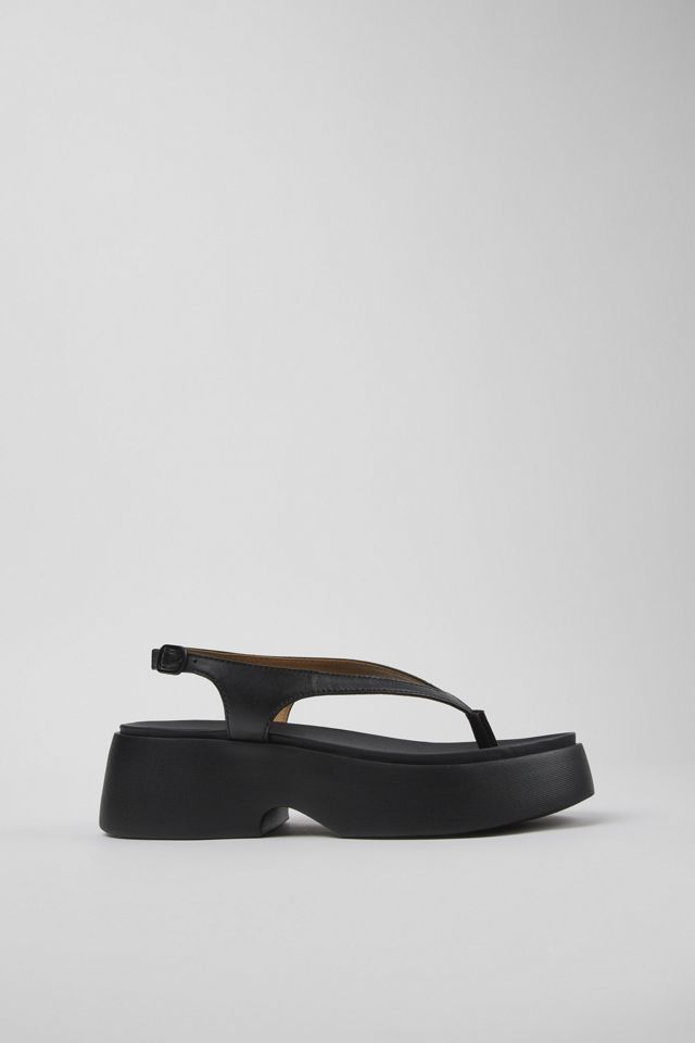 Camper Tasha Leather Thong Platform Sandal #1