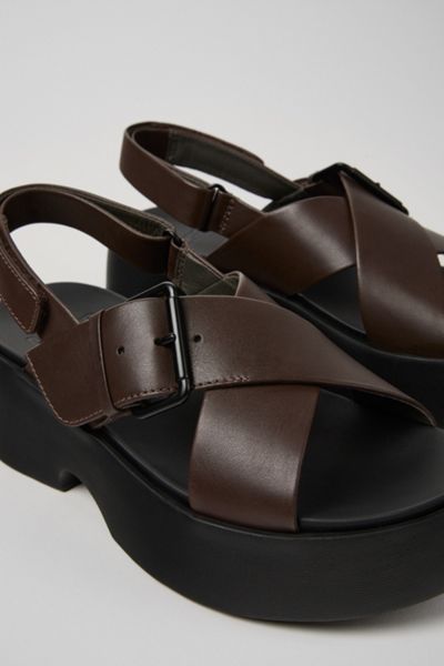 Camper Tasha Leather X-Strap Sandal