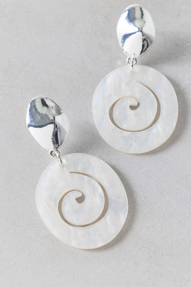 Round & Round Swirl Drop Earrings #1