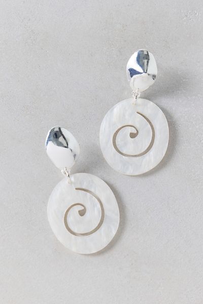 Round & Round Swirl Drop Earrings