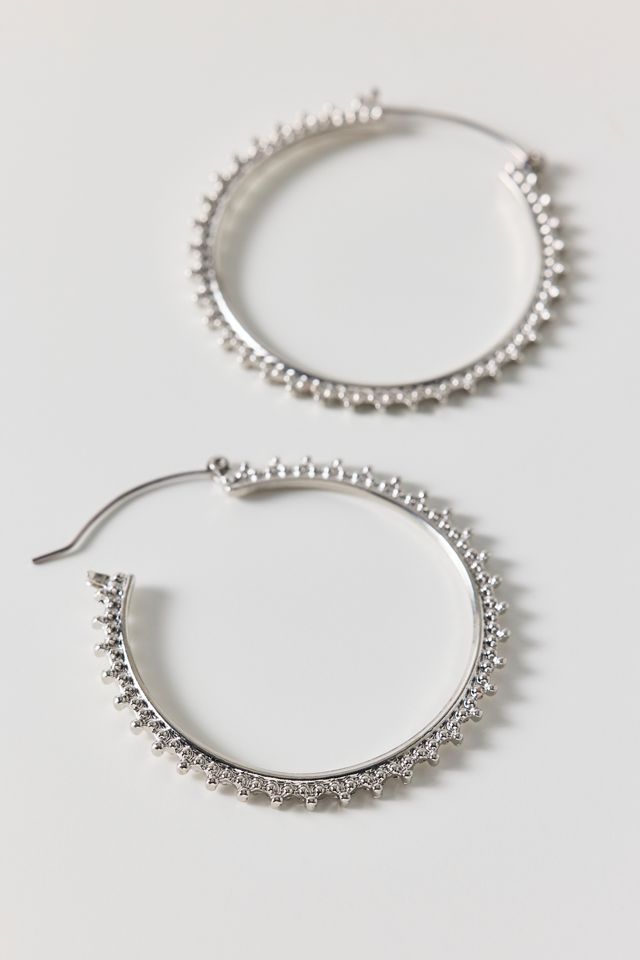 Sunburst Textured Hoop Earrings #1