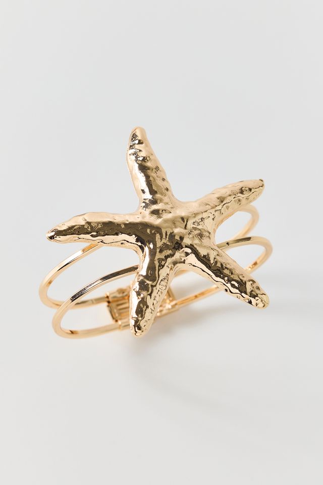 Hammered Starfish Bracelet #1