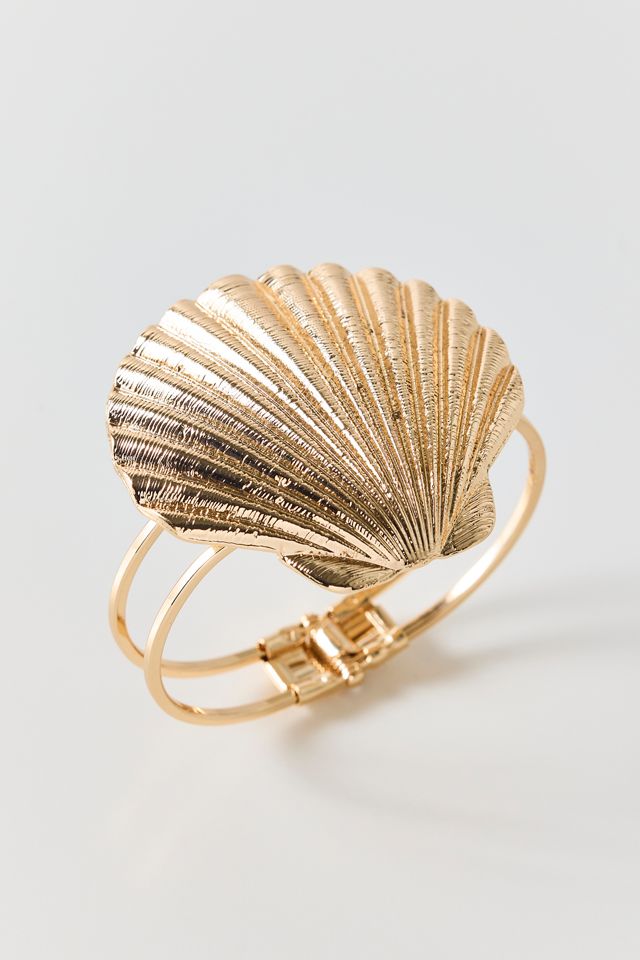 Statement Metal Seashell Bracelet #1
