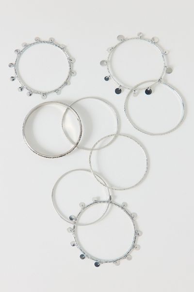 Stacked Boho Bangle Bracelets Set