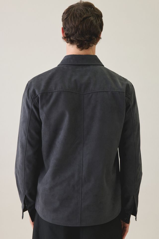 Veste à fermeture éclair en faux suède Slate & Stone #3
