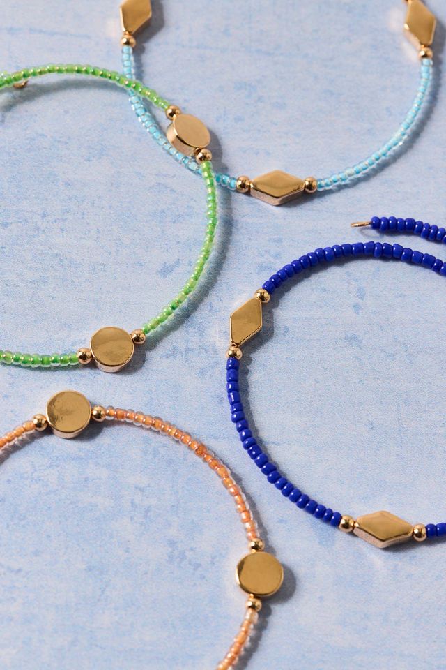 Beaded Wire Bracelets Set #1