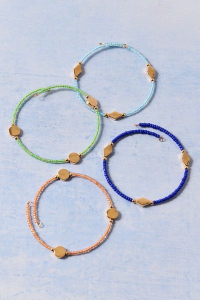 Beaded Wire Bracelets Set