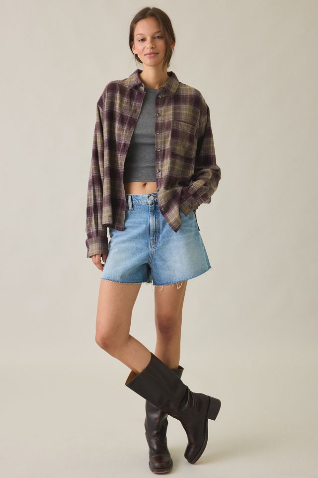 BDG Riley Oversized Flannel Button-Down Shirt #2