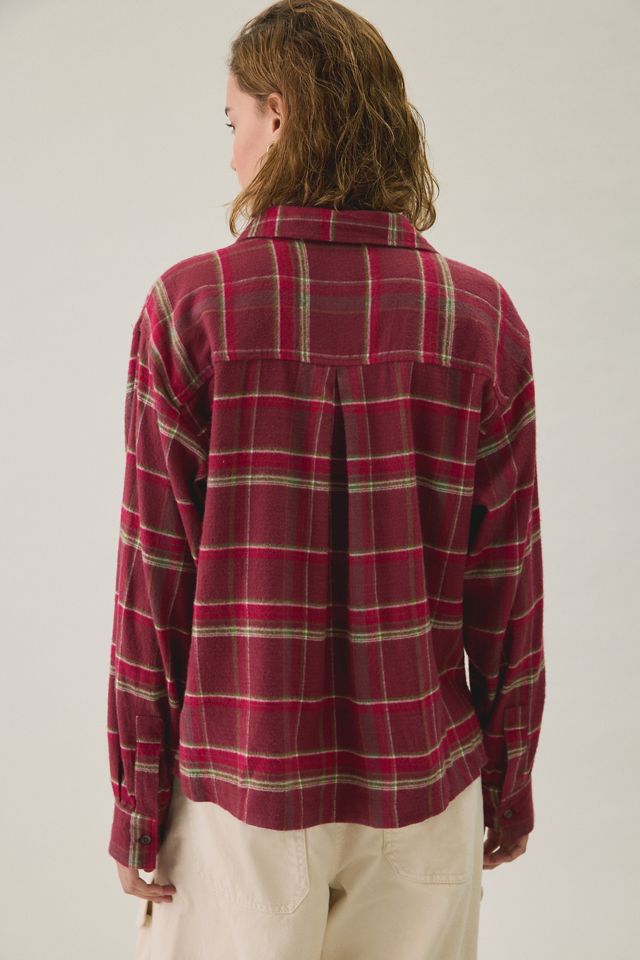 BDG Riley Oversized Flannel Button-Down Shirt #1