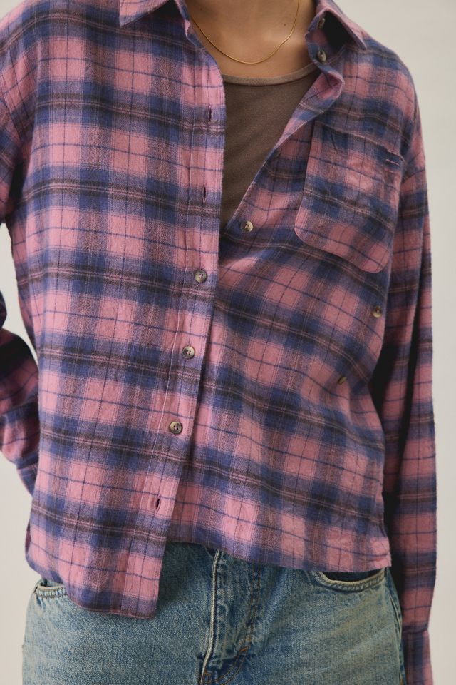 BDG Riley Oversized Flannel Button-Down Shirt #5