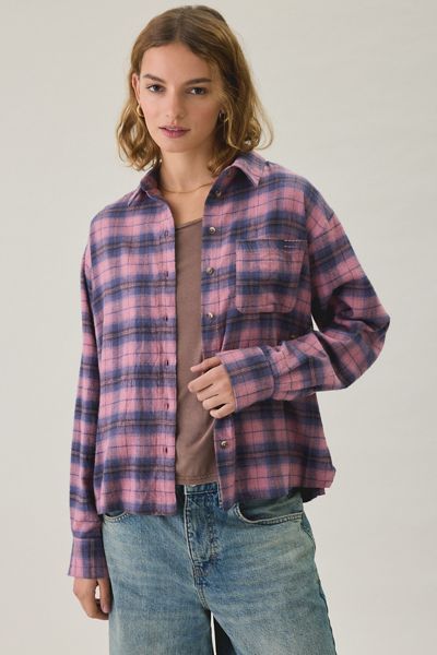 BDG Riley Oversized Flannel Button-Down Shirt