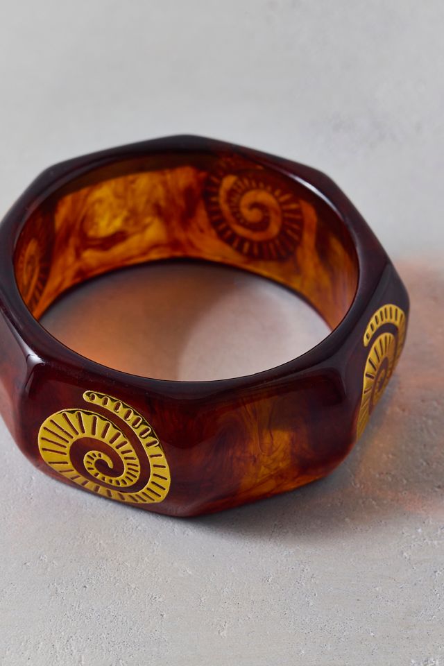 Spiral Wide Bangle Bracelet #1
