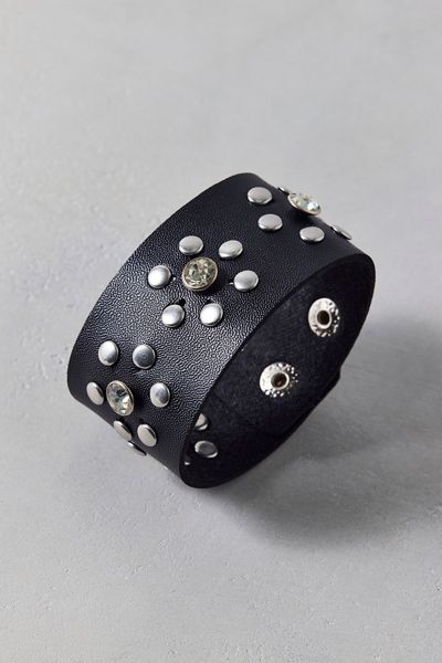 Studded Leather Cuff Bracelet