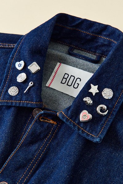 Urban Outfitters Curated Mix & Match Brooches Set In Silver At