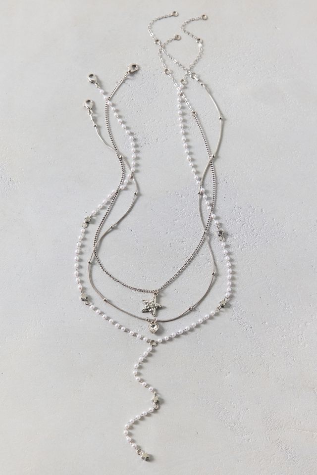 Long Lariat Layering Necklaces Set #1