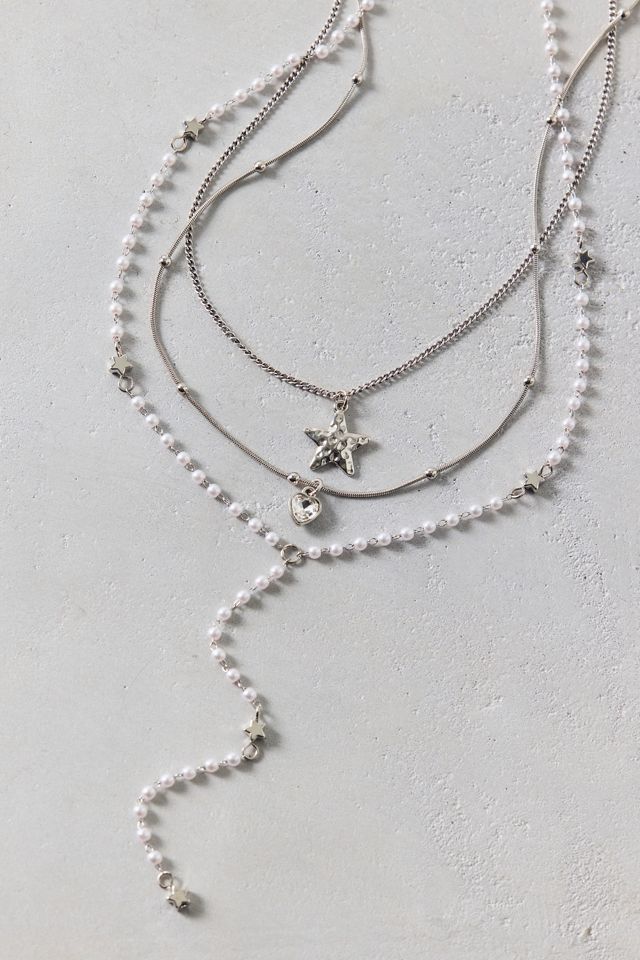 Long Lariat Layering Necklaces Set #2