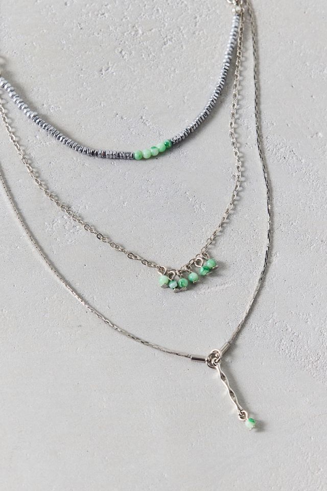 Delicate Beaded Layered Necklace #1