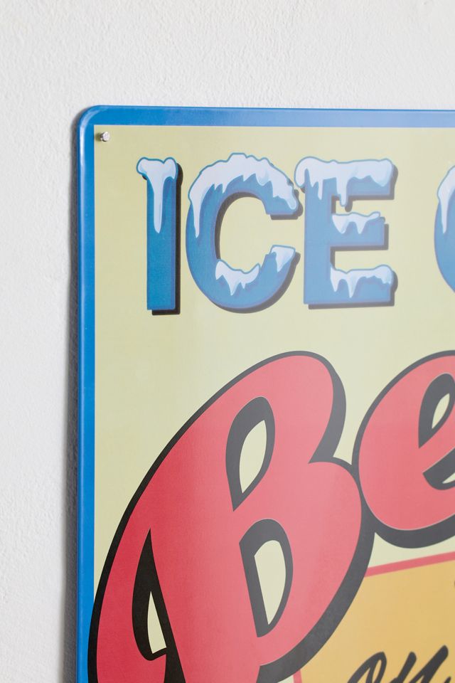 Enseigne murale en métal Ice Cold Beer On Tap #2