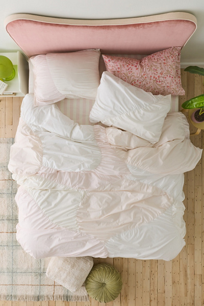 Riley Cinched Snap Closure Cotton Duvet Cover
