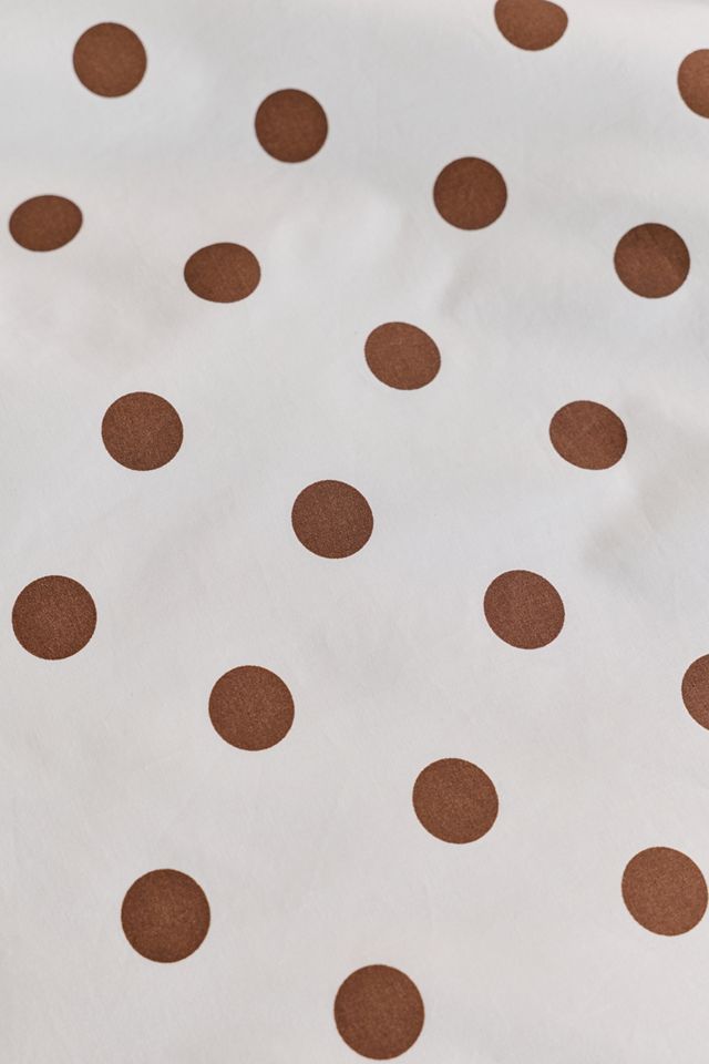 Elaine Ruffle Printed Cotton Percale Duvet Cover #3