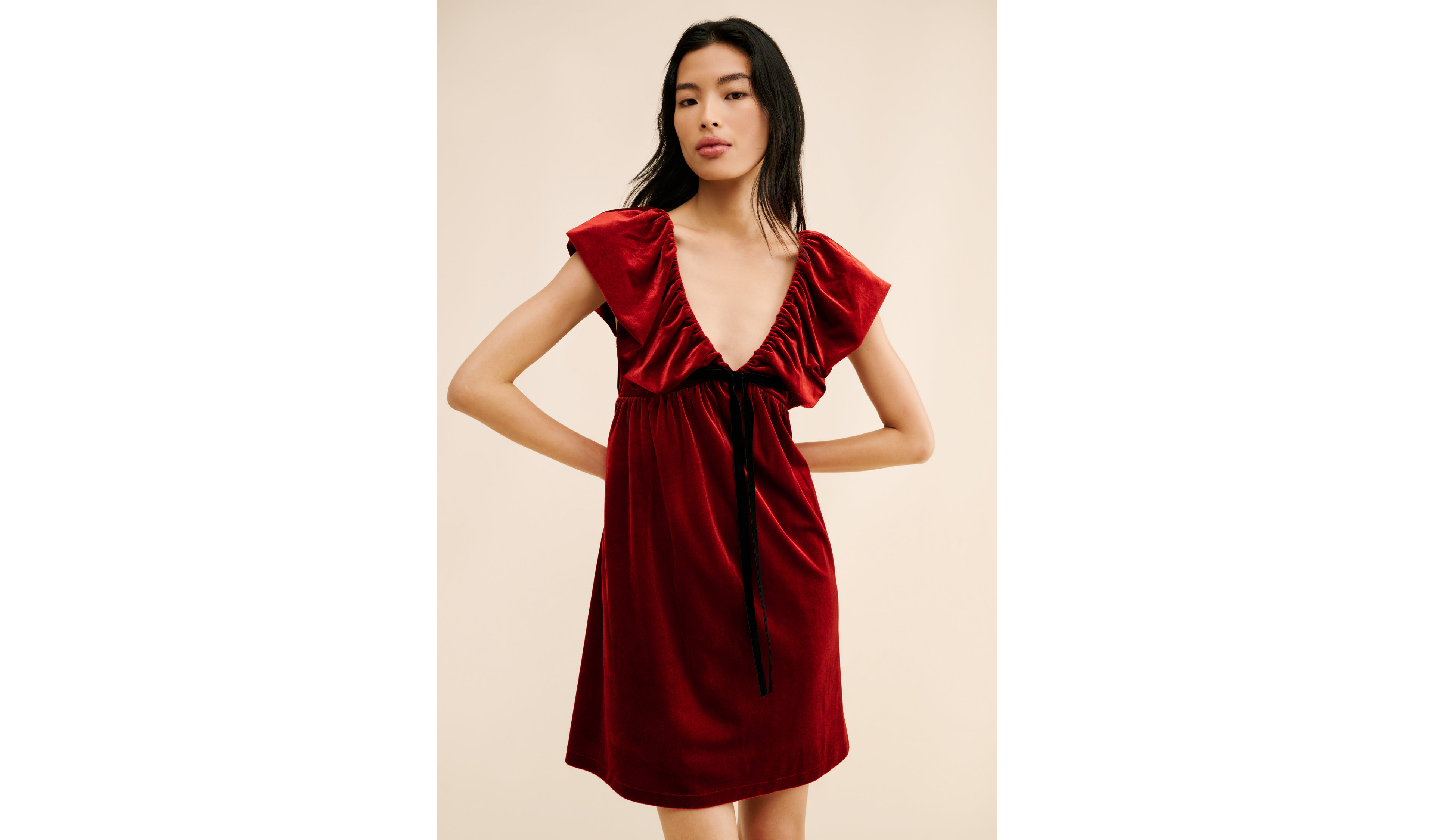 Few Moda Didi Velvet Mini Dress