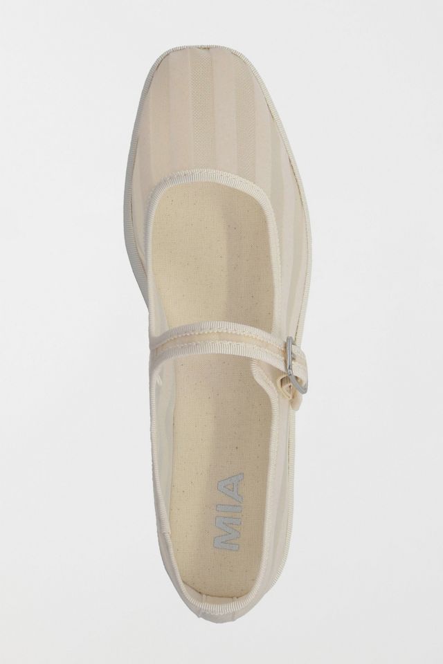 MIA Morocco Striped Mesh Mary Jane Flat #3