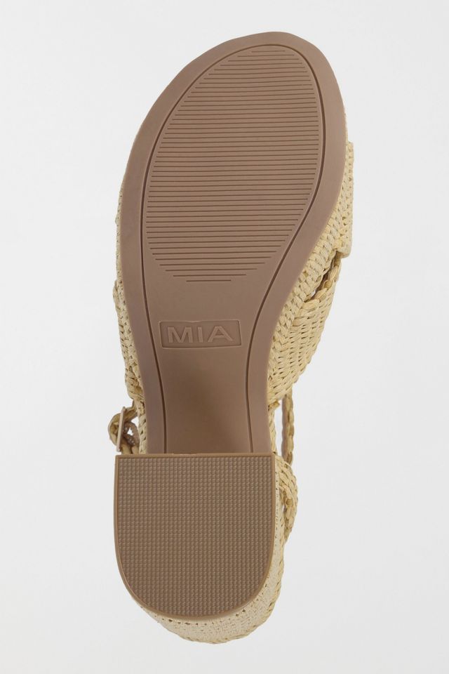 MIA Reese Raffia Knotted Platform Sandal #4