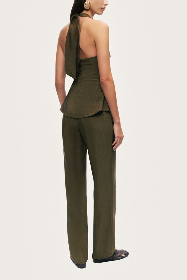 Nocturne Halter Neck Peplum Top #4