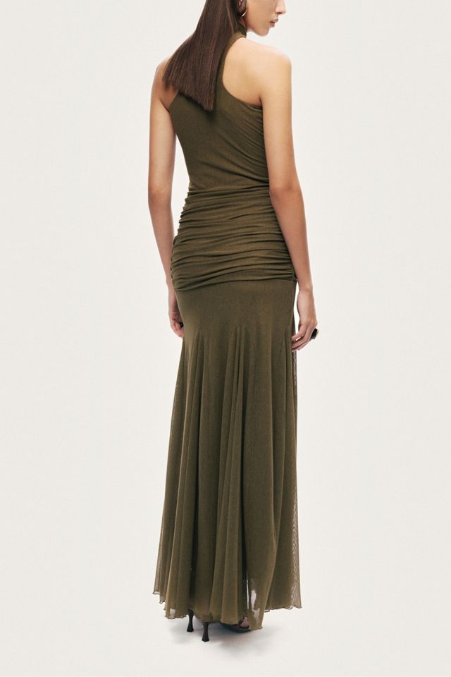 Nocturne Halter Neck Draped Maxi Dress #2